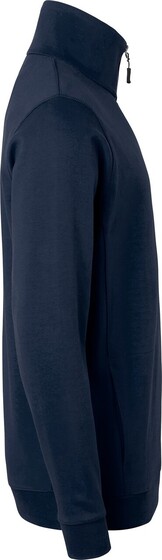 0102 Half-Zip Sweatshirt, Unisex, navy blau, - 2