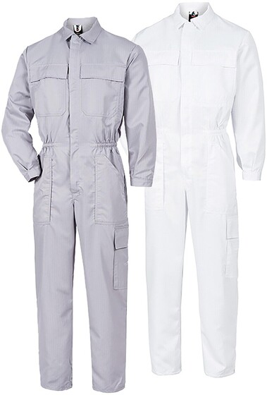 Reinraum Overall HABETEX Micronplus, Gr. grau