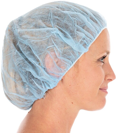 Barett-Haube "Leicht", PP, 53cm, blau - 3