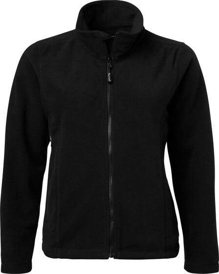 1642 Fleecejacke, Damen, schwarz, - 1