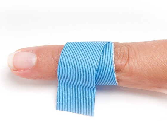 Fingerpflaster, PE beschichtet blau, detekt. 2 x 12cm, 100 Stück - 2