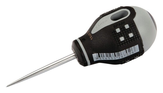 ERGO Ahle, runde Spitze mit kurzem Gummigriff, 6&nbsp;mm x 50&nbsp;mm - 1