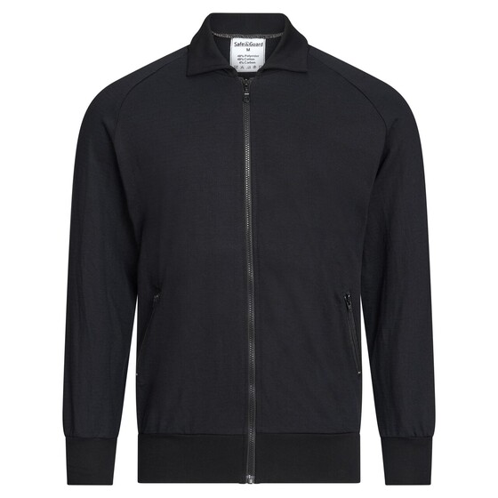 ESD-Sweatshirt Jacke mit Zip, 260g/m², unisex, schwarz, - 1