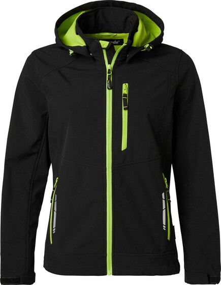 352 Softshell Jacke, Damen, schwarz, - 1