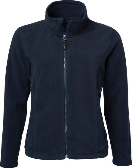 1642 Fleecejacke, Damen, navy blau, - 1